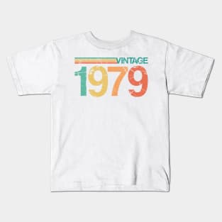 Vintage 1979 - 44th Birthday Gift - Nostalgic Birth Year Typography Kids T-Shirt